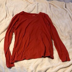a.n.a Women's Rich Red Long Sleeve Tee